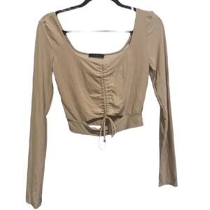 SAINTS21 Tight Fit Long Sleeve Crop Top Size M